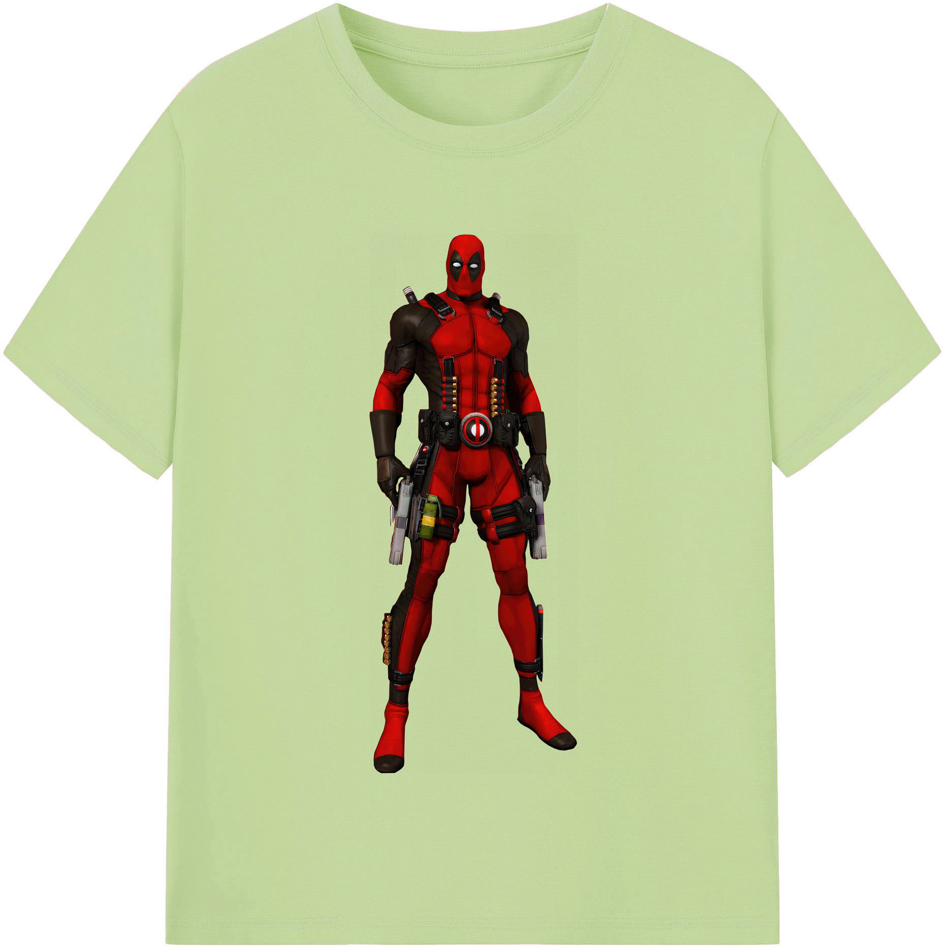 （画像用） Deadpool デッドプール 綿100％半袖Tシャツ（フロントプリント）